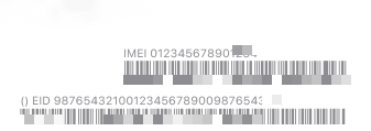 Broj IMEI na etiketi iPhone barcode.png