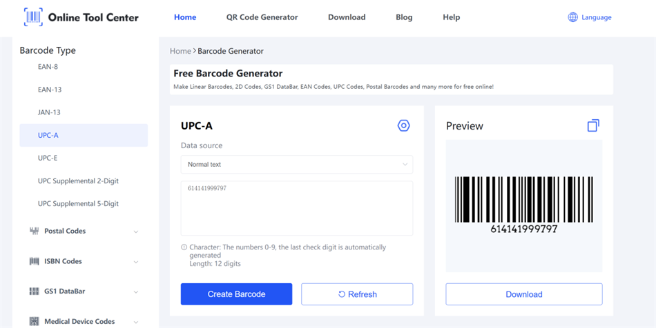 erate up a barcode