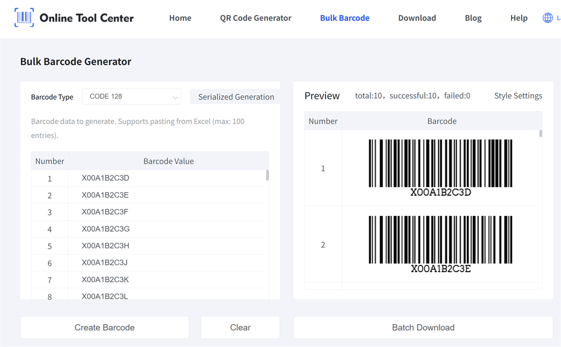 bulk fnsku barcodes скупни фнску баркодови