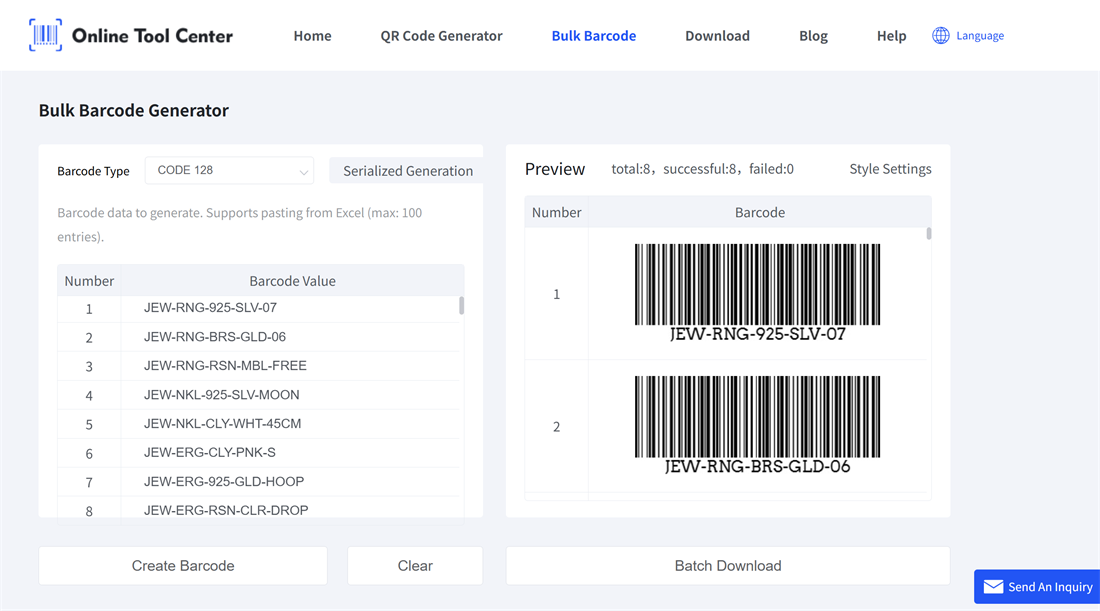 барцоде генератио