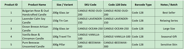 soap product barcode excel баркод производа сапуна екцел