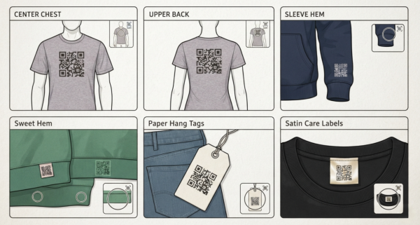 qr code on clothi кр код на цлоти