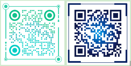 qr code with frames кр код са оквирима