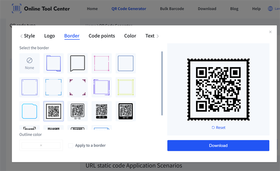 add frame for qr code додајте оквир за кр код