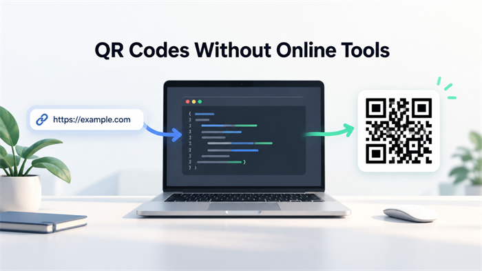 Create a QR Code without online tools Креирајте КР код без мрежних алата