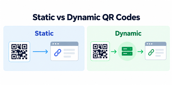 Static vs Dynamic QR Codes Статички вс динамички КР кодови